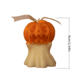 thumbnail image 7 of Halloween Ghost Candles, Halloween Decorations Indoor, Cute Spooky Fall Decor Burning White Scented Wax Candles Gifts for Boo Basket Stuffers , Room Mantel Table Decor, 7 of 7