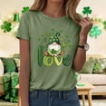 thumbnail image 5 of UngA St Patricks Day Shirt Women Lucky Shamrock Tee St Pattys Day Irish Tshirt Clover Graphic Short Sleeve Top,L, 5 of 9
