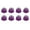 Purple, variant on 8pcs Aluminum Wheel Lock Nuts for RC Model Car 1/10 Axial SCX10 Crawler