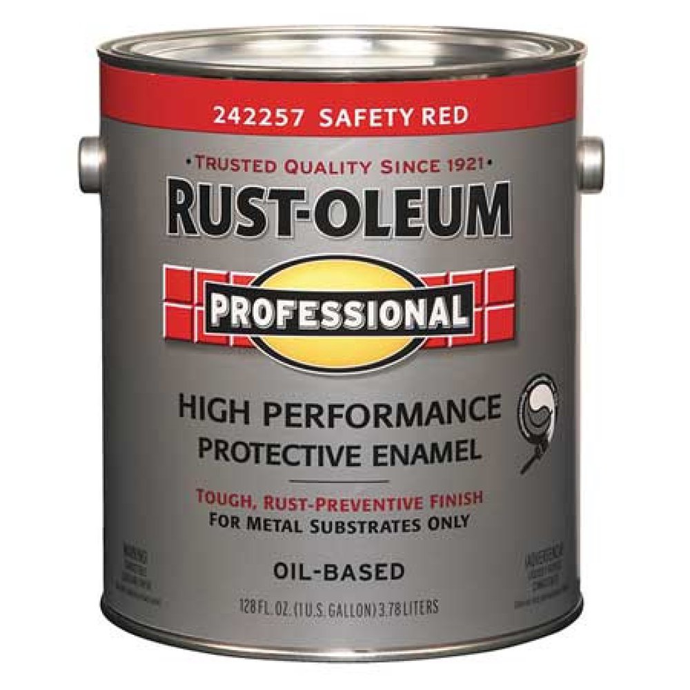 RUSTOLEUM 242257 1 gal. Safety Red Glossy Latex Interior/Exterior Paint