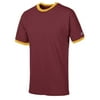 Ringer T-Shirt T136 S, Maroon/C Gold S Maroon/C Gold