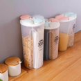 thumbnail image 2 of Plastic Divided Box Organizer Clear BPA container cereal storage sugar Free grain container Plastic Case Storage Container 3000ml, 2 of 8