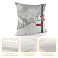 thumbnail image 4 of Heduofu Ski Hills Throw Pillow Covers Winter Fir Trees Mountaineering Square Pillow Cases for Decorative Cushion Bed Couch Sofa White, 4 of 5