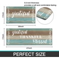 thumbnail image 3 of 2Pcs Thankful Kitchen Rugs Set of 2 Floor Mats for Cooking Non Slip Waterproof Standing Kitchen Runner Mats17"x47"+17"x30", Teal Blue, 3 of 7