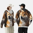 thumbnail image 4 of Gaeub Regal Shiba Inu Men's and Women's UPF 50+ Long-Sleeved Sun Protection Clothing, Fishing Shirt Long Sleeve Zip-Medium, 4 of 7