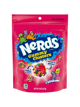 Nerds Gummy Clusters Candy Stand Up Bag, 8 Oz