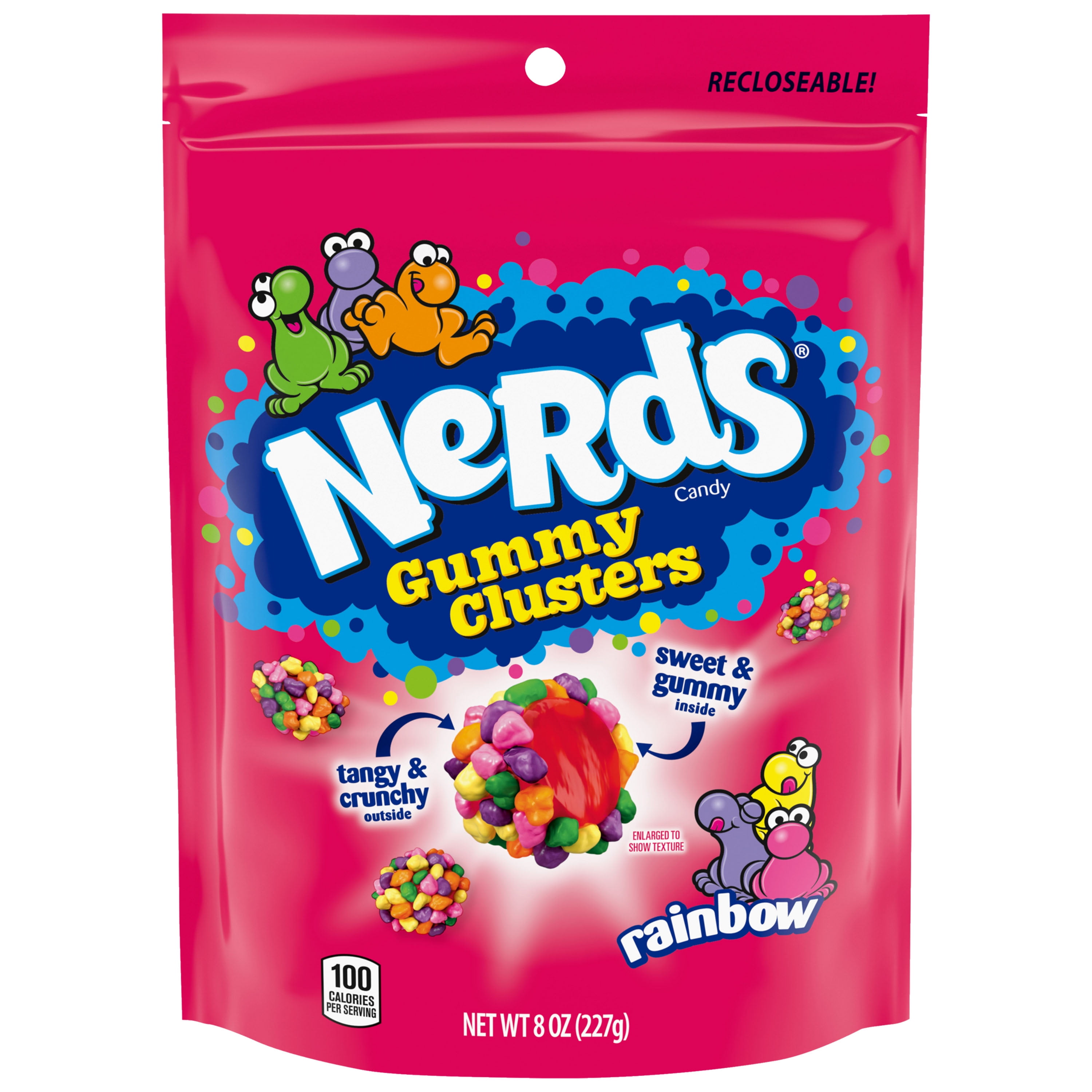 Nerds Gummy Clusters Rainbow Candy 8 Oz Bag Walmart