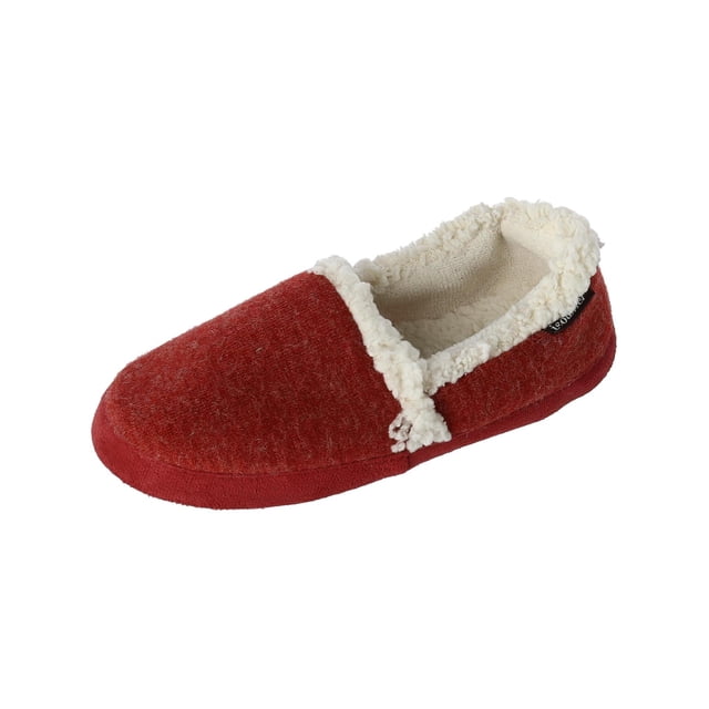 Women's Microsuede Heather Knit Marisol Closed Back Scuff Slipper