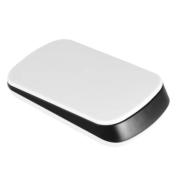 Desk Companion: 2.4GHz Wireless Ultra-Thin Touch Mouse with Receiver - Compact White for Laptop