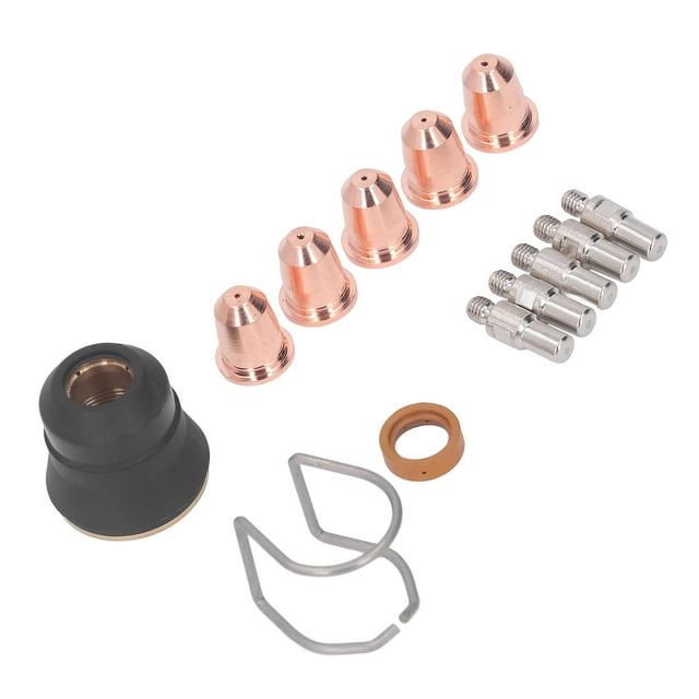 Kit de Accesorios de Antorcha de Cortador de Plasma, Fácil Instalación de Torcha de Plasma Consumibles 13 Piezas de Tamaña de Electrodos de Tamamo Estándar Para Trabajo de