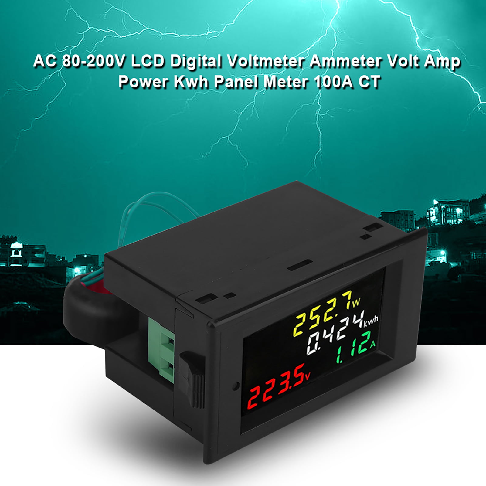 STROM TRANSFORMATOR Voltmeter Amperemeter AMP Volt Meter Panel Digital 
