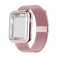 thumbnail image 2 of LEIXIUER Compatible with Apple Watch Band 38mm Milanese Band with Screen Protector Case for Series 3,2,1,gold, 2 of 8