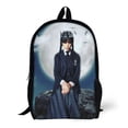 thumbnail image 1 of Abilities Wednesday Backpacks Basic Shoulder Daypack Bookbag Satchel Knapsack Rucksack-XTYD1832, 1 of 3