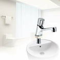 thumbnail image 3 of Stylish Silver Sink Tap, Self-Closing Faucet That Promotes Water Conservation For Your Bathroom Or Kitchen, Merging Fashion And Function, 3 of 5
