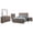 Barrel Oak - 5-Piece, variant on Brantford 4-piece Queen Bedroom Set Barrel Oak
