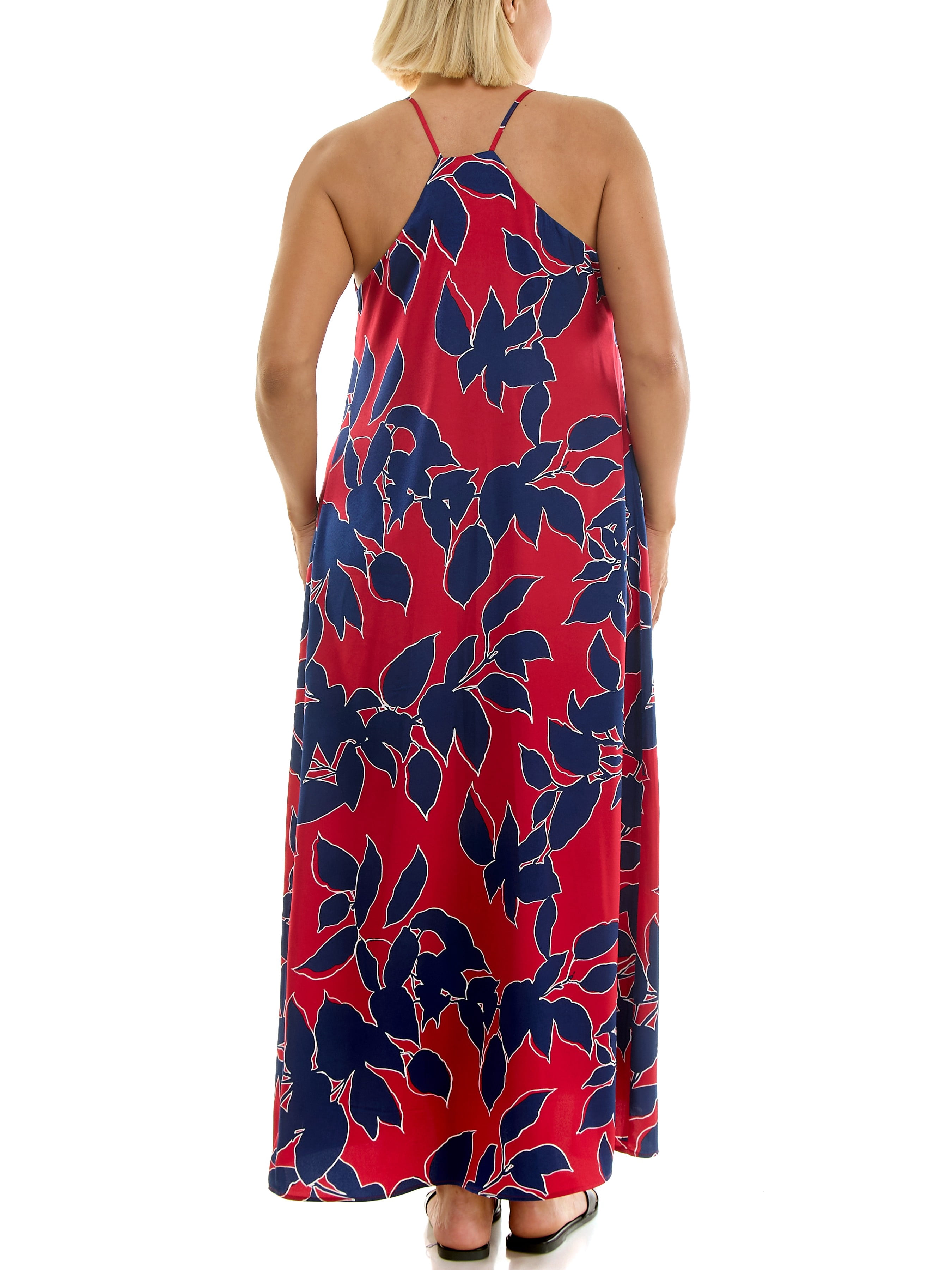 Nicole Miller Women's Maxi Slip Dress With Built In Bra, Sizes S-XL