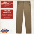 thumbnail image 2 of Dickies Womens Work Pants - Twill Cotton Slim Fit Roll Hem Carpenter Pants for Women with Pockets, 2 of 7