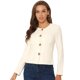 thumbnail image 1 of Chaqueta De Mujer Con Botones Cortos Y Ligeros Vintage De Otoño Con Bolsillos Albaricoque XS, 1 of 5
