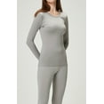 thumbnail image 3 of DEVOPS Women's Thermal Underwear Long Johns Top & Bottom Set (X-Small, Light Grey), 3 of 4