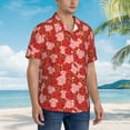 thumbnail image 5 of Goofa Rose Flowers Hawaiian Shirt for Men, Unisex Summer Beach Casual Short Sleeve Button Down Shirts,Aloha Tropical Floral print shirt-3X-Large, 5 of 9