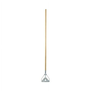 Boardwalk Screw Clamp Metal Head Wooden Mop Handle, #20 , 1.13" dia x 62", Natural, Each