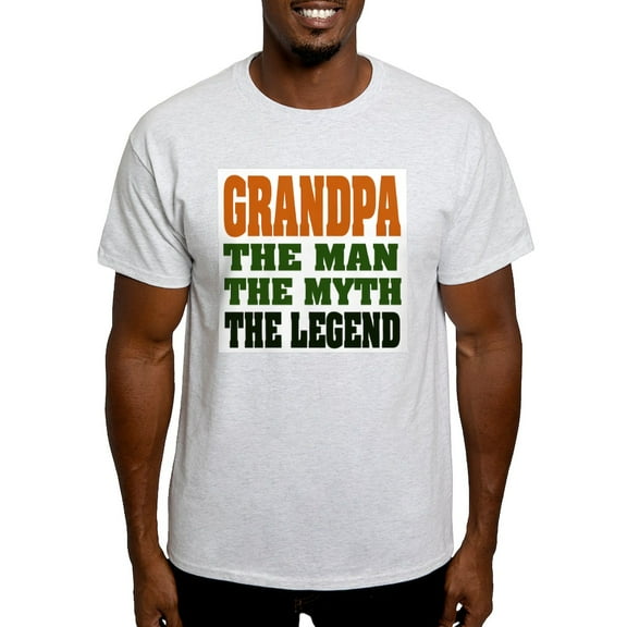 CafePress - Grandpa The Legend Ash Grey T Shirt - Men's Classic Graphic T-Shirt