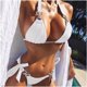 thumbnail image 2 of Mujer Cómodo Sólido Con Almohadilla En El Pecho Sin Aros Bikini Correa De Encaje Traje De Baño Dividido OAVQHLG3B Store  lin121212, 2 of 4