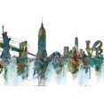 thumbnail image 2 of Nan 18x13 White Modern Wood Framed Museum Art Print Titled - Ny Skyline, 2 of 4