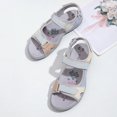 thumbnail image 4 of Sandalias con punta abierta Sandalias para caminar para mujer Antideslizantes para primavera verano (40) Beige, 4 of 9