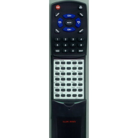 Replacement Remote for AKAI 790-002514-A2, 790002514A2, RTPDP5016H, PDP5016H