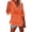 Orange, variant on Women's Tops, Tees & Blouses Women Lightweight V Neck Linen Pullover Hooded Sweatshirt Long Sleeve Loose Breathable Beach Cover Up Top With Front Pockets Drawstring Vacation Green XXL