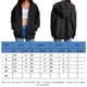 thumbnail image 2 of Chaqueta Sudadera básica para mujer, corte holgado, con capucha, estilo informal, con cremallera, ropa de calle, traje Cgtredaw Xl Negro para Mujer, 2 of 7
