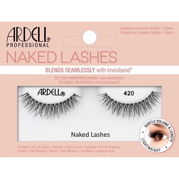 420 , Ardell Professional Magnetic Naked Lashes , Hair Scalp Skin Body - Pack of 2 w/ SLEEK Teasing Comb
