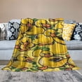 thumbnail image 2 of BCIIG Cute Rubber Duck Throw Blanket Super Soft Warm All Season Yellow Cartoon Ducks Birthday Valentines Decorative Blankets for Bedding Chair Car Sofa Couch Home  50x60in, 2 of 6