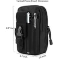 thumbnail image 1 of Phone Pouch, Cell Phone Holster Pouch Compatible With Men Belt, Tactical Cell Phone Belt Pouch Compatible With Mobile Phone Under 6.5 Inches, 1 of 4