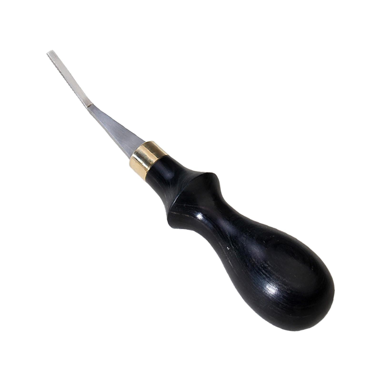 HILABEE Detail Rougher Leather Roughing Tool Polish File Tool Wooden Handle Ergonomic Edge Marking Crafted for Consistent Results Suitable for Leathercraft En 3mm