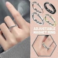thumbnail image 1 of Anillo magnético de desintoxicación, drenaje linfático, anillo magnético terapéutico, color negro, 1 of 2