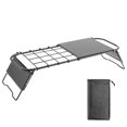thumbnail image 1 of 1 Ensemble Table Pliante 7 Hauteurs Réglables Table de Gril de Camping Équipement de Cuisson Portable Table à Thé Fournitures pour l'Extérieur, 1 of 10