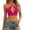 Hot Pink, variant on Women's Halter Cross Strap Cut Out Crop Tank Top, Casual Summer Sleeveless Blouse, Beach Festival Party Date Night Outfit, S-3XL