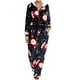 thumbnail image 1 of Mono sin orejas con capucha y cremallera de manga larga de ciervo navideño para mujer para ropa de dormir para el hogar Fridja  hfkajh102453, 1 of 9
