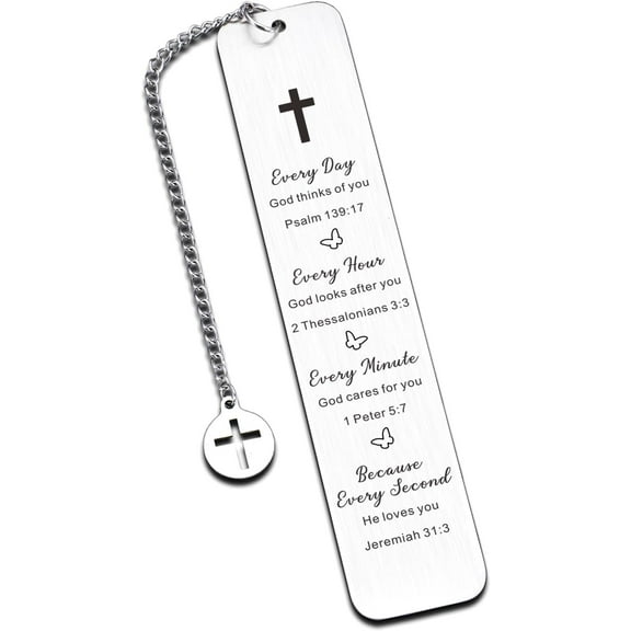 Religious Bookmark Gifts for Women Men, Christian Bookmark Gifts for Teen, Baptism Gift , Christening Gift, First Communion Giifts, Christian Gifts for Teen