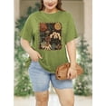 thumbnail image 5 of XCHQRTI Plus Size Daisy Women Tshirt Graphic Oversized Tees Short Sleeve Casual Tee, 5 of 7