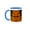 Blue/White, variant on 3drose, Usa, Colorado, Lafayette. Autumn Sumac Montage., 11oz Two-tone Green Mug