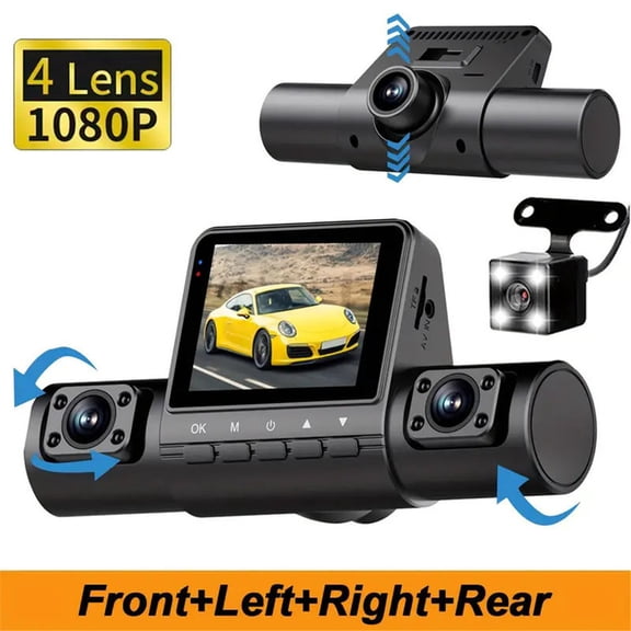 1080P Dash Cam with Loop Recording, Parking Monitor, Night Vision