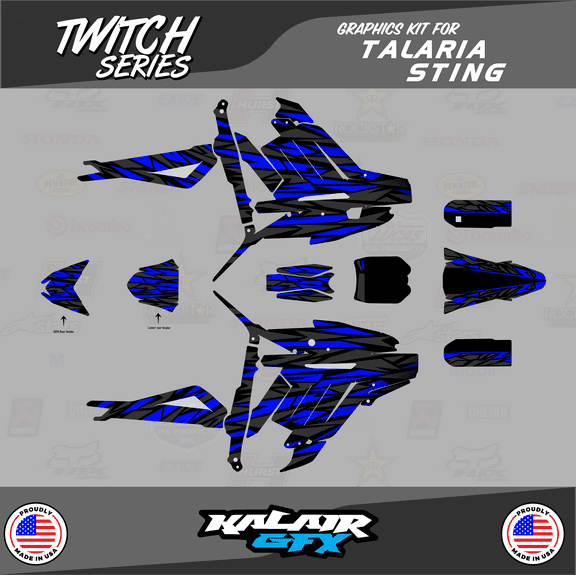 Kalair GFX Graphics Kit for Talaria Sting Electric Bike (All Years) Twitch Series