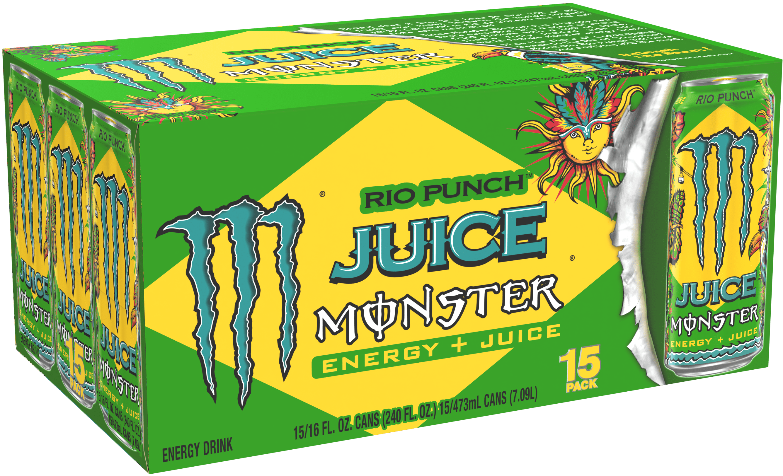 Juice Monster Rio Punch 15 Pack - 16 Fl Oz