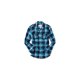 thumbnail image 1 of Aeropostale - Camisa con botones a cuadros brillantes para mujer, azul, extragrande Aeropostale  Camisa con botones, 1 of 1