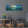 thumbnail image 4 of Luxe Metal Art 'Seychelles - LaDigue from Rocks' by Luxe Portfolio, Metal Wall Art, 48"x16", 4 of 9