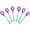Multiple colors, variant on Nvzi Tableware Spoons, 6-Pack Stainless Steel Spoons 4.95in,Silvery - Teaspoon for Coffee,Premium Spoons Silverware,Durable Teaspoons for Daily Use, Ideal Spoons for Coffee,Desserts