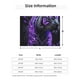 thumbnail image 5 of Balery Purple Plant White Tiger Manta de Franela con Dibujo, Lujo Ultra Suave y Cálido, Antipelusa y Resistente a las Arrugas para Cama, Sofá, Camping -80"x60", 5 of 6